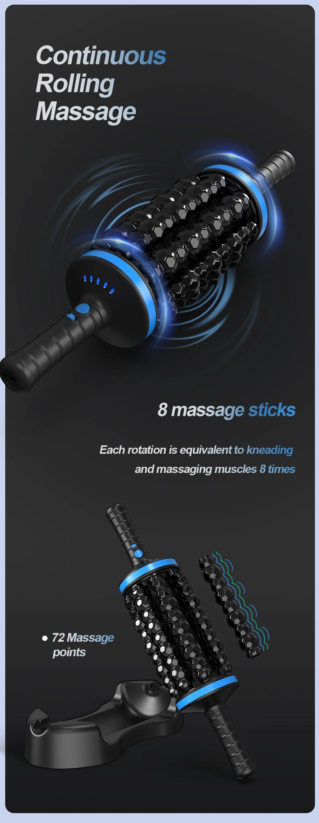 Relivra 360° Rolling Percussion Massager